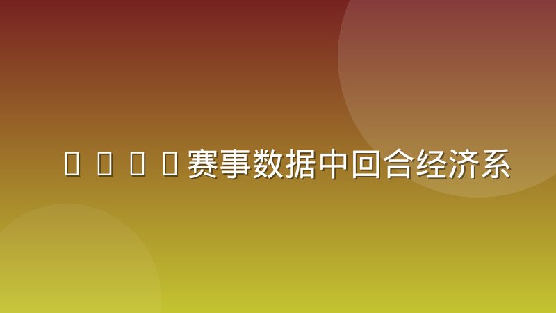 CSGO赛事数据中回合经济系统的分类逻辑